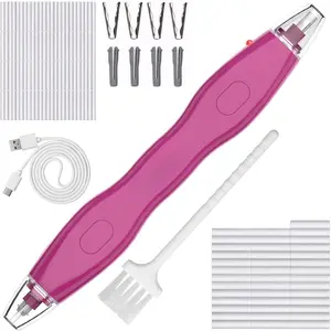 Electric Eraser, with 140 Eraser Refills, Rechargeable Pencil Erasers for Artists, Electric Erasers for Drafting, Drawing, Painting, Sketching, Architectural Plans, Detailer Tool EE25(Rose Red)