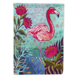 Carolines Treasures  11 x 0.01 x 15 in. Flamingo Beach Garden Flag