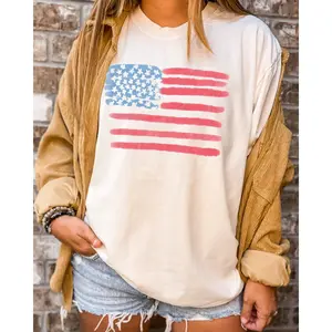 Retro America Shirt, American Flag, 4th Of July Shirt, Fourth Of July, Patriotic USA Gift, Women's Graphic Tee, Comfort Colors, USA Shirt, Women's Comfort Color Tee, Tshirt