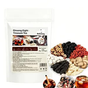 Health Kidney Tea Ginseng Eight Treasure Tea Jujube Goji Berry Mulberry Men Wellness Tea Pure Herbal Blend Support Immune System Natural Organic Drink 120 Bags ,#Summervibes