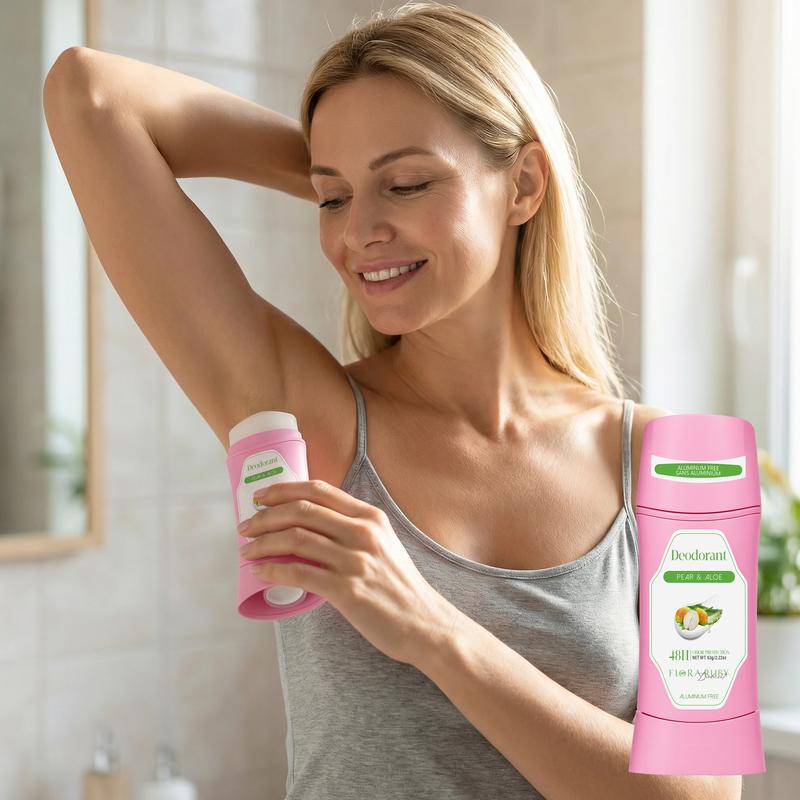 Flora Ruby Fruit-Scented Deodorant – Aluminum-free, with natural coconut and jasmine ingredients, effectively combats odor-causing bacteria – Helps lighten underarm dark spots – Removes impurities and dead skin cells – Provides a refreshing scent.