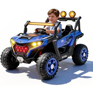 24V Ride On Electric UTV for Kids, 4*380W Motors, Dual Seats, Parent Remote Control, 3-Speed Adjustable, Enjoy 1.4–3.5 MPH,LED Lights & Music