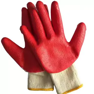 PAKNADA 20-Pair Latex Work Gloves – Textured Grip, Durable Safety Gloves for Gardening, Construction & General Work