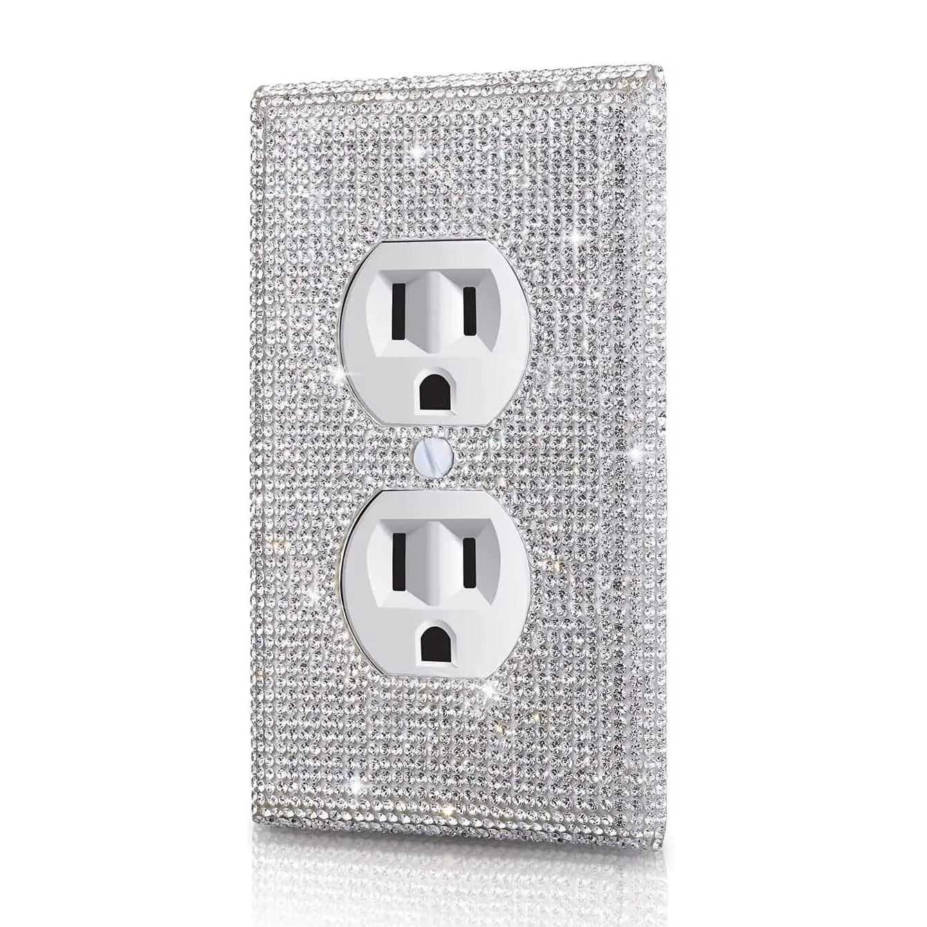 Switch Protective Cover, Rhinestone Decor Socket Cover, Decorative Wall Panel Light Switch Cover, Electrical Sockets & Accessories