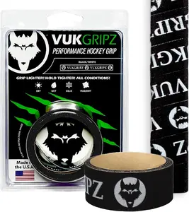 VukGripz Blue Ice Hockey Grip Tape, Thin Non-Slip Wrap for Better Stick Control in Wet Conditions