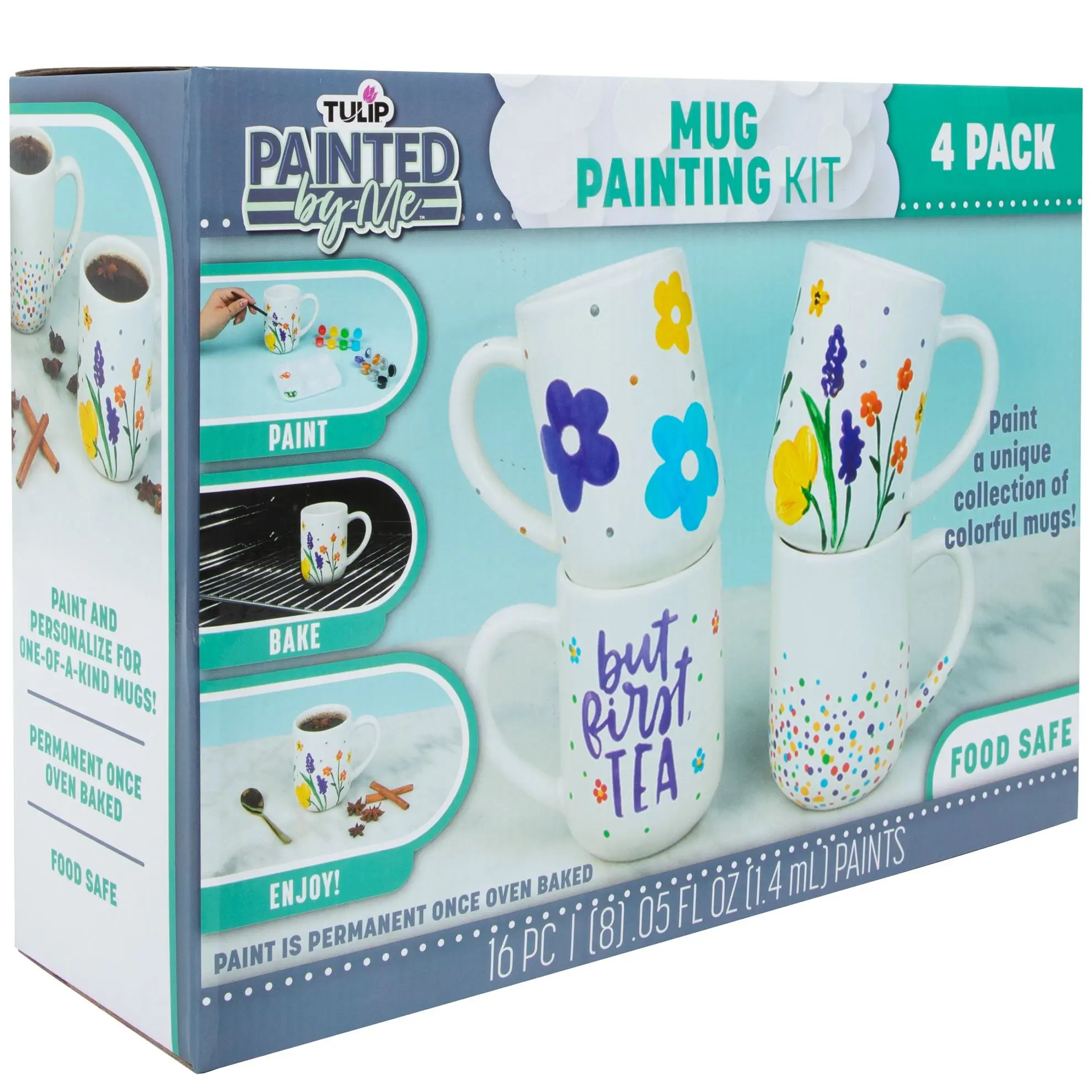 Tulip Painted by Me Mug Painting Kit 4 Pack Tulip Painted by Me Mug Painting Kit 4 Pack