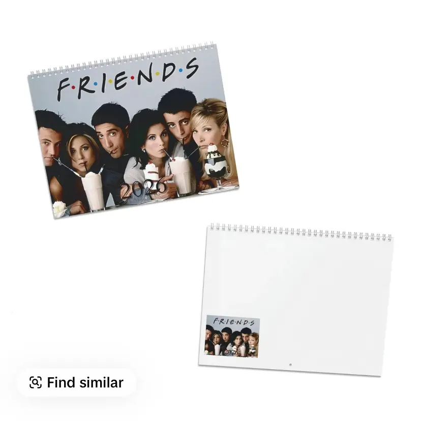 Calendar 2027 F R I E N D Sticom Wall Calendar