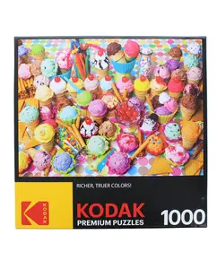 Variety of Colorful Ice Cream 1000 Piece Jigsaw Puzzle