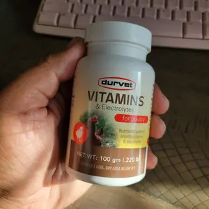 Durvet Vitamins & Electrolytes for Livestock & Poultry 100G - Daily Supplement for Hydration & Health in Chicks, Poultry, Horses, Ruminants, and Swine