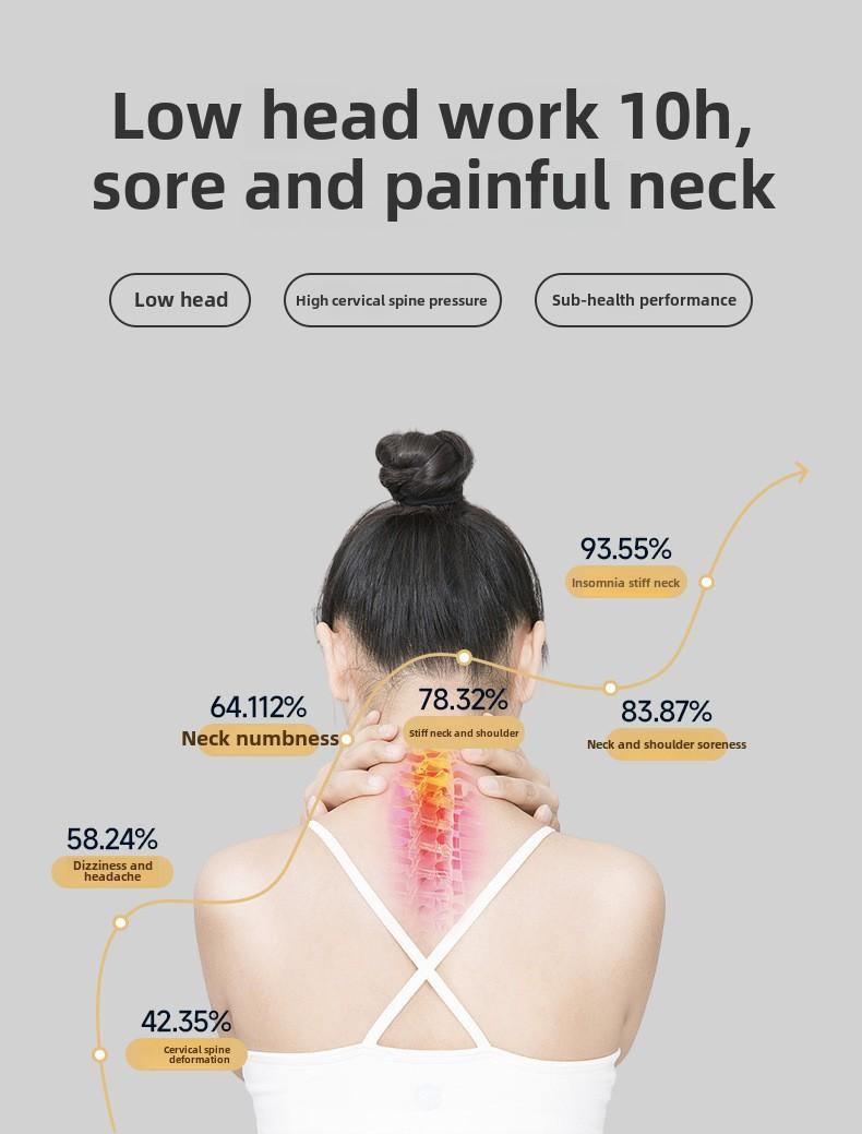 Neck Support Cervical Spine Correction Protection Forward Tilt Fixed Protection Neck Sets Office Anti-Bow Support Collar Maintenance Neck Tool Healthcare pillow