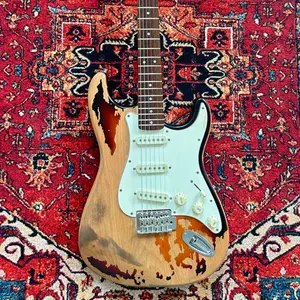 Custom John Mayer SPR Heavy Relic ST Style Electric Guitar Chrome Hardware