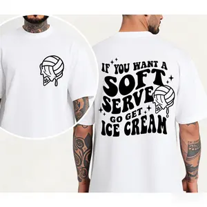 If You A Soft Serve Go Get Ice Cream T-shirt,Cute Volleyball Back and Front T-shirt, Volleyball Team T-shirt, Volleyball Mom Gift Tee,Sport T-shirt