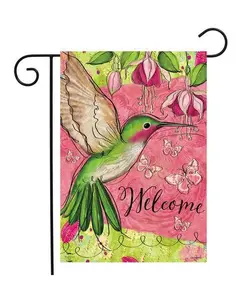 Blissful Hummingbird Flag