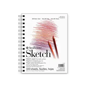 Strathmore 200 Series Sketch Pad, 8.5x11 inch, Sheets, Side Wire - Artist Sketchbook for Drawing, Illustration, Art Class Students