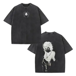 Hunter x Hunter Shizuku Murasaki Vintage Washed T-Shirt | Unisex Casual Fashion Short Sleeve, Anime Graphic Tee, Perfect Gift for Friends