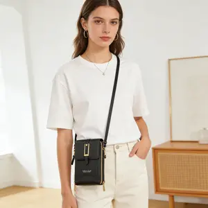 Casual Crossbody Sling Purse, Adjustable Strap, Organizer Bag for Cards, Phone & Keys