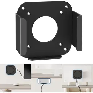 Metal Mount for Mac mini M4/ M4 Pro Wall VESA and Under Desk Mount Holder for 2024 Mac mini M4 with Anti-Scratch Pads Wall Mount Bracket Compatible with Mac mini M4 with Screws and Pen Holder
