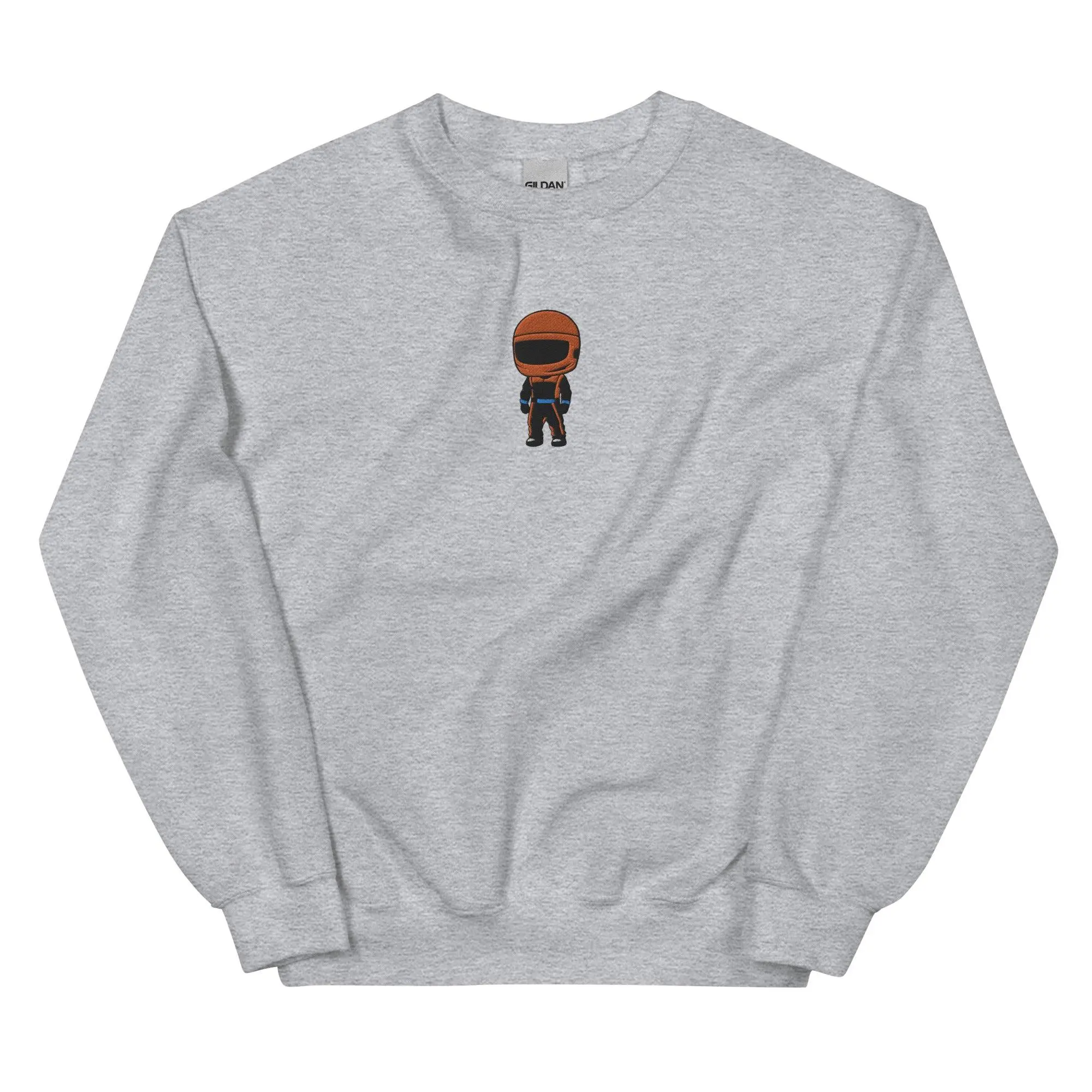 Mini Drivers Papaya/Black Embroidered Sweatshirt