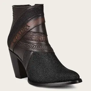 CUADRA Exotic Stingray Leather Bootie