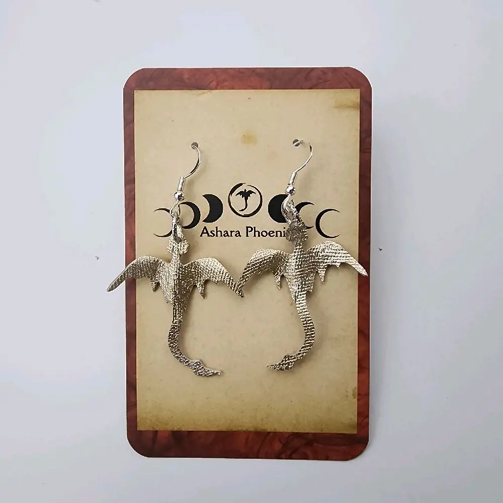 Starfire Fire Dragon Earrings Mini singles - Bold Transformation Courage Ignited Dragon Energy Handcrafted Limited Edition Jewelry