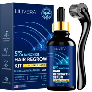 Lilivera 5% Minoxidil for Men and Women kit (within 1 box)