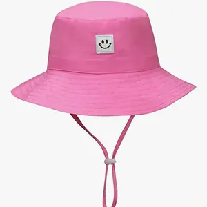 Toddler/Kid Sun Hat Smile Face UPF 50+ Toddler Bucket Hat for Boys Girls 2-7 Years