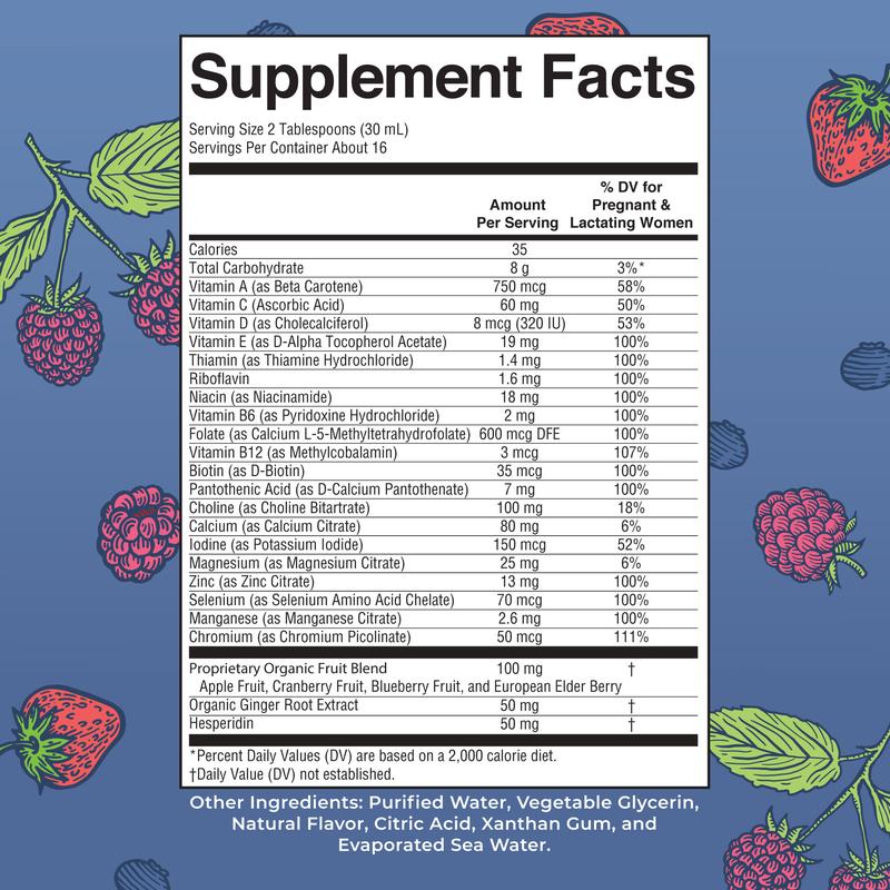 MaryRuth’s Prenatal & Postnatal Liquid Multivitamin - Sugar Free - Vegan - Non-GMO - 16oz