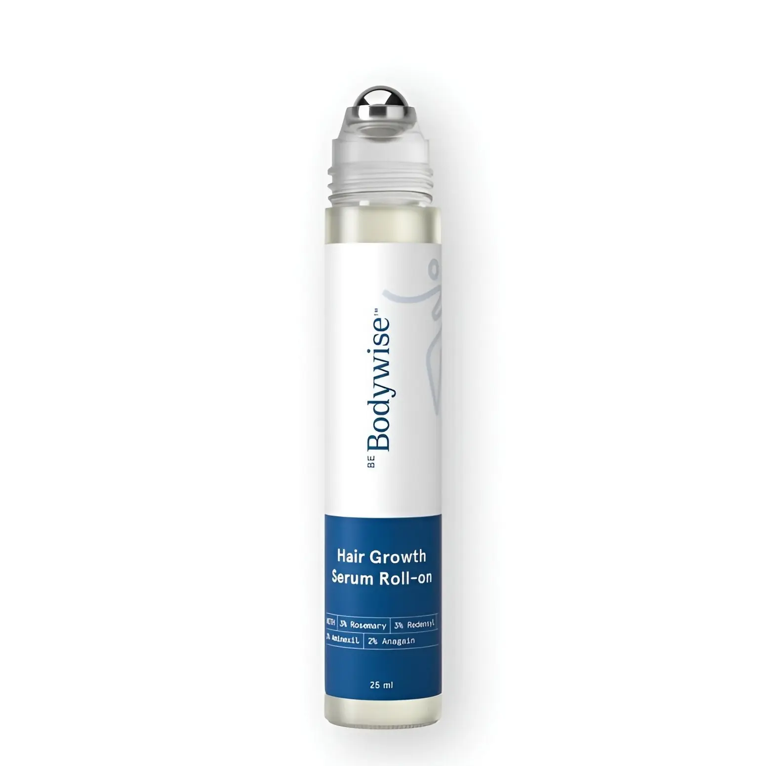 Be Bodywise Advanced Hair Growth Roll-On Serum | 3%25 Rosemary | 2%25 Aminexil | 3%25 Redensy l 2%25 Anagain | Precision Scalp Applicator | Paraben & Sulphate Free | Non oily and mess free