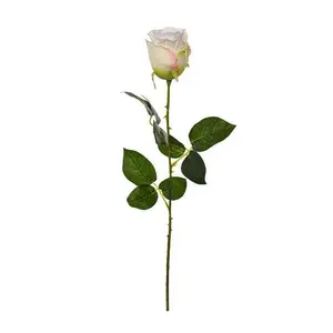 26" Silk Rose Spray White