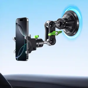 Leiboo 360 Degree Rotation Dashboard Car Phone Holder - Multifunctional One Hand Operation Clip Design Phone Mount Suitable 4-7 inch phones - Car accessories