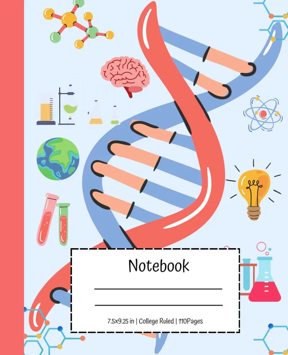 Composition Notebook: Science and Research Theme