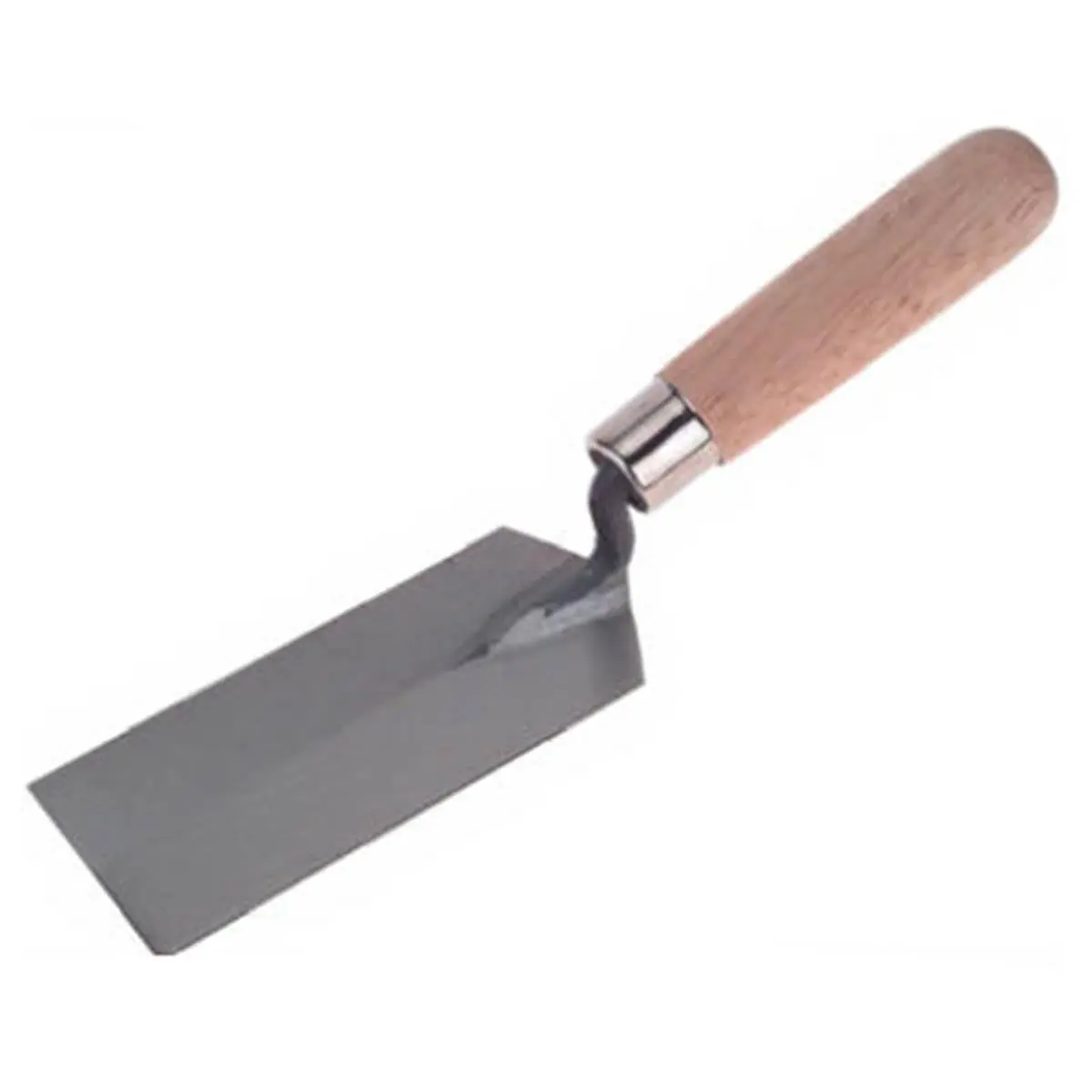 212 MAIN Goldblatt G01920 5x2 in. Carbon Steel Margin Trowel, Lightweight, with Steel Ferrule and Wooden Grip