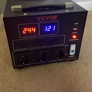 【summerfinds】VEVOR Voltage Converter Transformer, Various specifications, Not for EV Charging，Heavy Duty Step Up/Down Transformer, Convert from 110 Volt to 220 Volt and from 220 Volt to 110 Volt, with US Outlet EU Outlet 5V USB Port, CE Certified