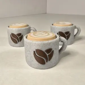 Mini Coffee Cup Fidget Clicker, 3D printed desk toy, keychain, stress reliever, unique gift for coffee lovers