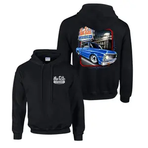 C10 Chevy Hot Rod Hoodie – Classic Blue Truck Graphic Pullover for Men & Women, Streetwear Vintage Car Sweatshirt