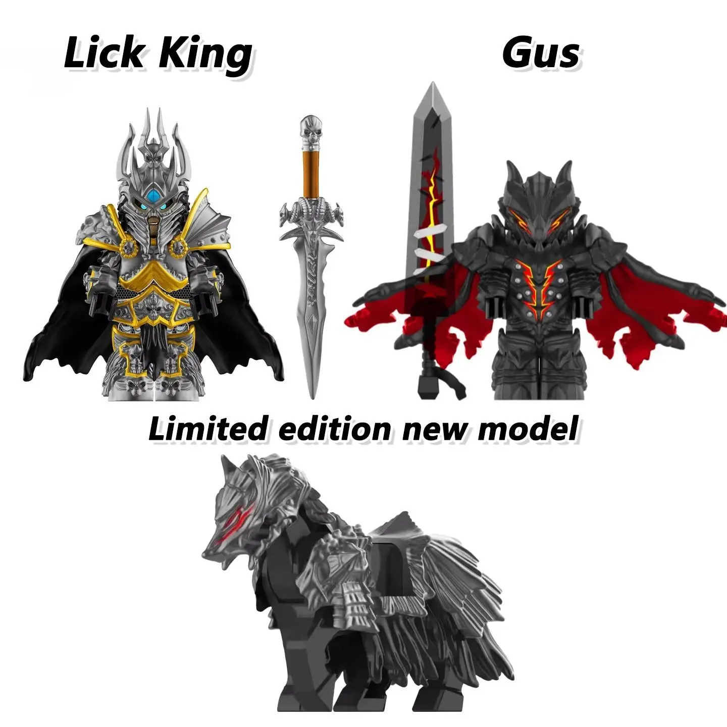 World Of Warcraft (WoW) High-Toughness Building Block Mini Figures - Lich King, Berserk Guts Action Toys, Classic Novelty Holiday Gift for Hobby Enthusiasts
