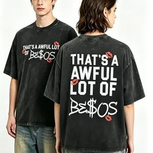 Thats a Awful Lot of Graphic Tee – Playful Kiss Print and Bold Slogan, Unisex Streetwear Statement Tee, Pop Art Urban Fashion grandma's favorite shirt tees 100%25 Pure Cotton Y2K Streetwear Tee good graphic tees gifts for him Graphic tees mens gift, Fabri