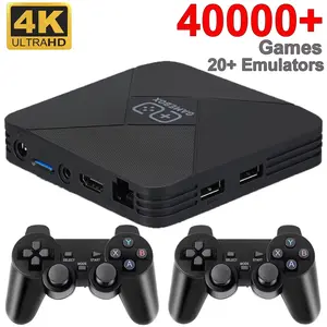 G5 Game Box 4K Dual-System Retro Video Game Console Built-in 40000+ Games 128G TV Box for NDS/PS1/PSP with Gamepad Kid Gift