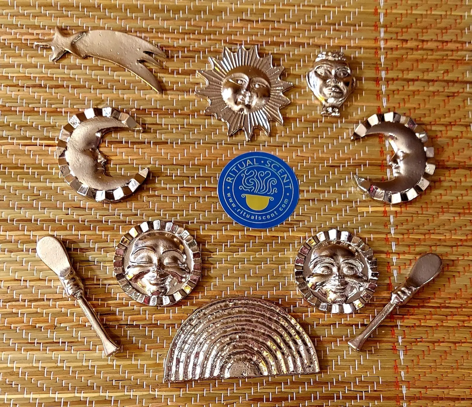 Ananagu Metal Orisha Tool Set Handmade Ifa Altar Tools