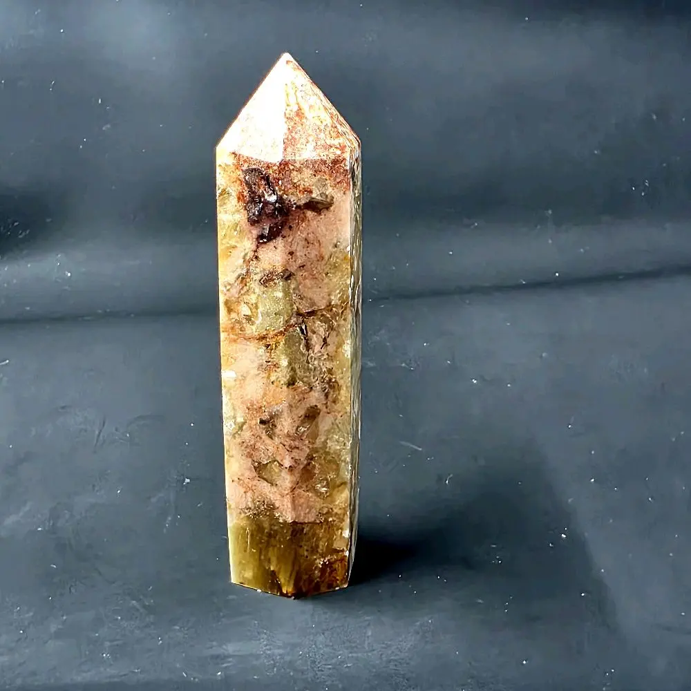 Golden Mica Point - Natural Crystal Healing Stone for Home Decor & Meditation