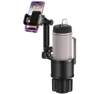 Cup Phone Holders for Your Car, [360°Adjustable] Car Cup Holder Phone Cradle for 2.5-4" Cup Holders Fit for Car | Truck | Golf Cart, Phone Holder Mount Universal for Nissan/Honda/Civic/CRV/Hrv /Kia /Sorento/Toyota/Corolla/4Runner/Camry/Tacoma