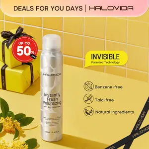 HALOVIDA INSTANT FRESH VOLUMZING HAIR DRY SHAMPOO 5.07FL.OZ - Organic Cleansing Dry shampoo for Voluminous & Hydrated Hair,Adds Natural Volume,No white residue, Absorbs Oils, Suitable for All Hair Colors,summerwins,DealsForYouDays