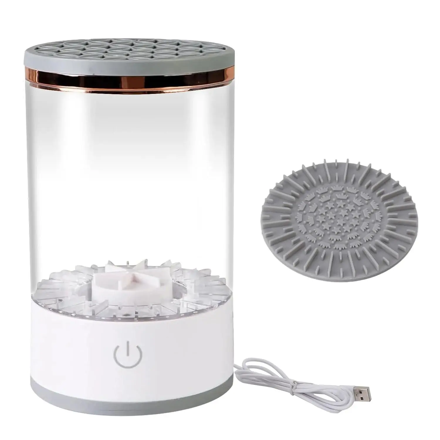 Portable USB Powered Makeup Brush Cleaner, Multifunctional Electric Automatic Cleaning and Drying Machine, Fast Efficient Clean, Makeup Brush Washer