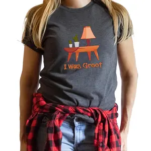I Was Groot TShirt Short Sleeve Twisted  Humor T Shirts Breathable Comfortable Unisex Man Woman Tee Casual Cotton Crew Neck Top Womenswear