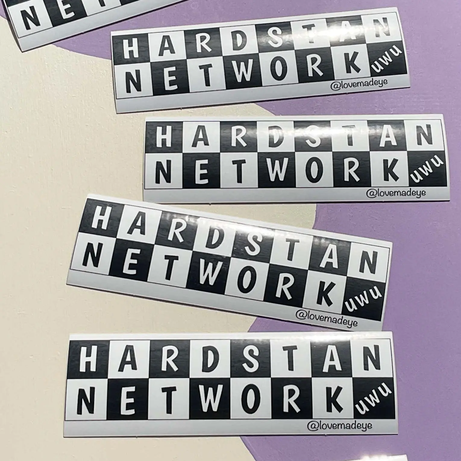 Hardstan Network uwu Stickers