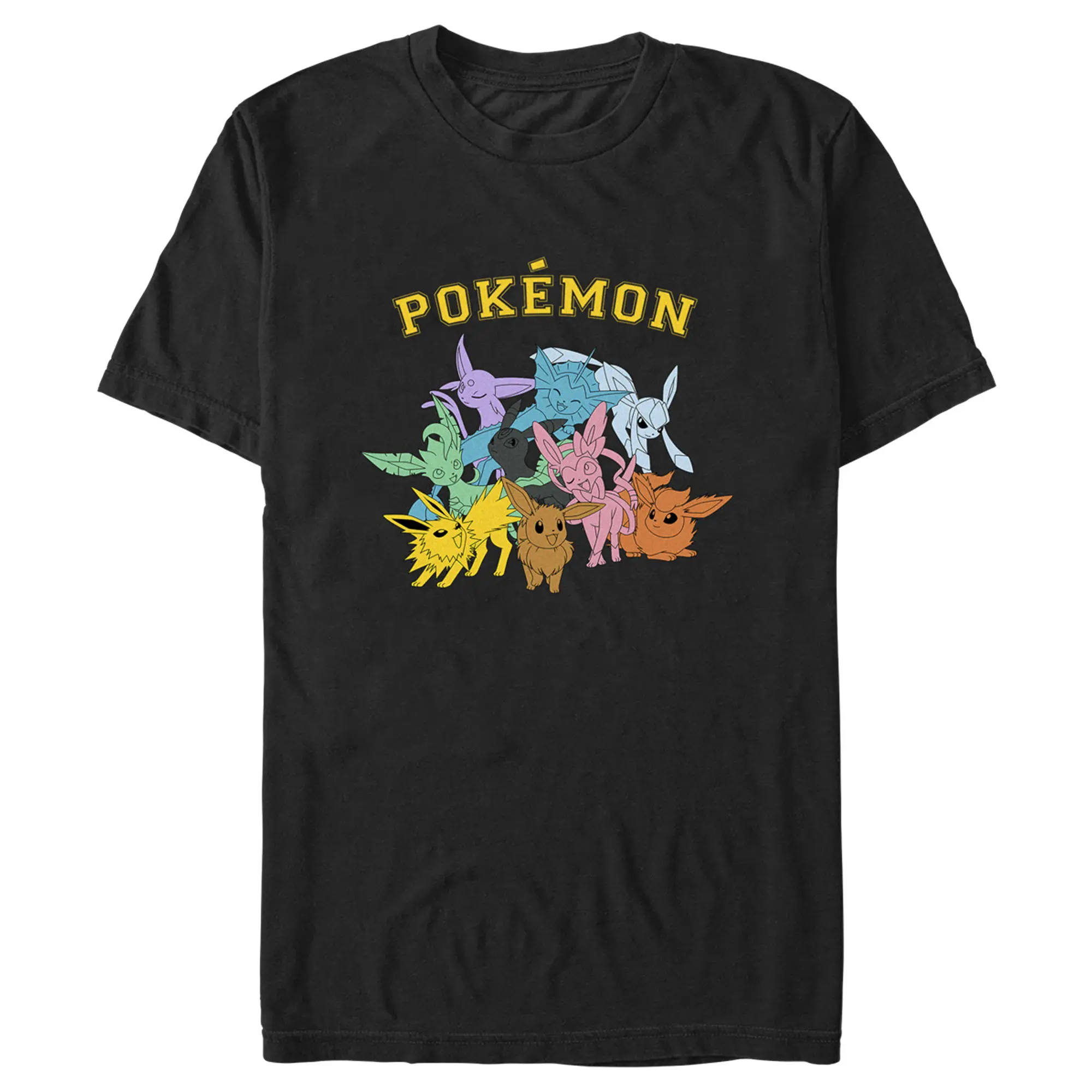 Men's Pokemon Colorful Eeveelutions Animals T-Shirt