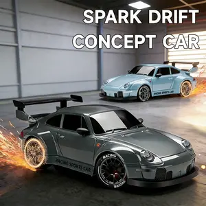 1:24 RC Remote Control Car Drift Fire Racing Professional Four-Wheel Drive Car Racing Remote Control Car Toy