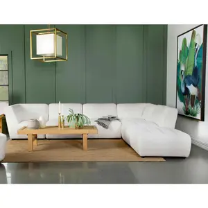 The Valencia Grande 6-piece Upholstered Mediterranean Luxury Modular Sectional Sofa
