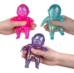 Sugar Swap Galaxy Baby Squishy – Jumbo Glitter Stretchy Stress Relief Toy, Candy Trading Fidget, Satisfying Squeeze Desk Toy for Teens & Adults