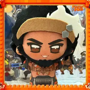 Overwatch Merch Ssvgg Attribute Mauga 10cm Cotton Doll Fan-Made High-Looking Game Plush Bag Charm Plush Toy Gift